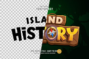 3D Island History Text Effect, a Layer Style Add-On by zdson (Thumbnail 2 of 2)