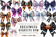 Halloween Coquette Bow Clipart, an Illustration by CreationArt (Thumbnail 1 of 5)