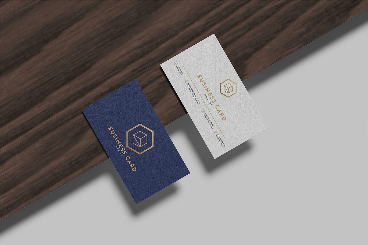 Business Card Mockup, an Advertising Mockup by Graphiculon (Photo 7 of 11)