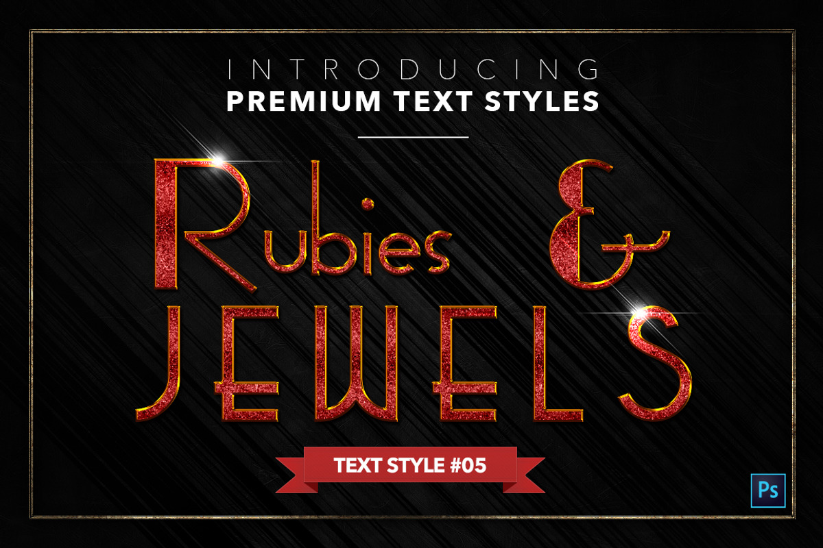 Rubies & Jewels #3 - 20 Text Styles, a Layer Style Add-On by Jonas Stensgaard (Photo 6 of 23)