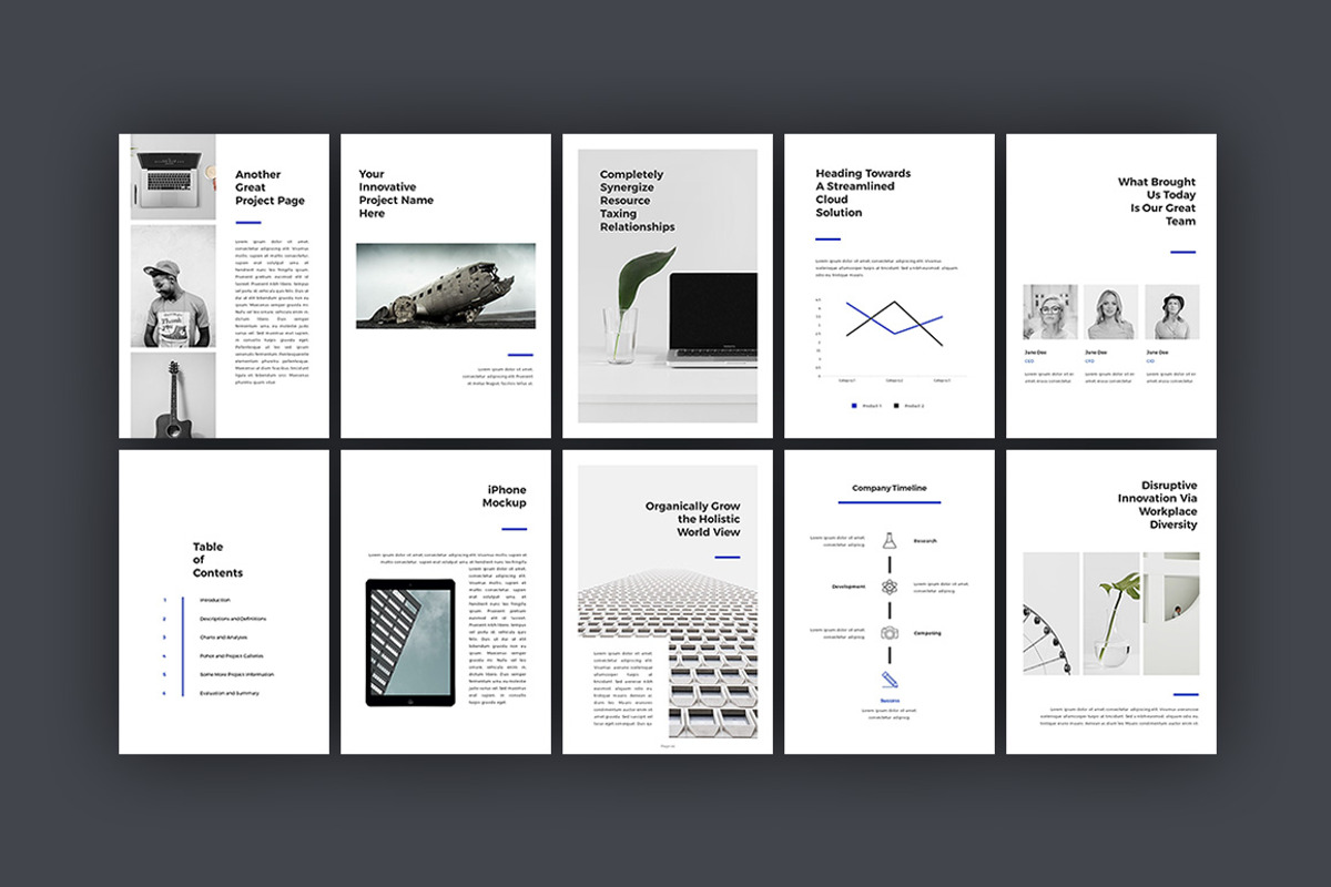 Visage Print Template, a Presentation Template by SlideStation (Photo 6 of 6)