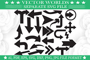 Arrow Svg, Shape, The Flash Svg, an Object Graphic by VectorWorlds (Thumbnail 3 of 3)