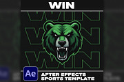 Sports Motion Design Win Template, a Social Media Template by Brandon Spahn Art (Thumbnail 1 of 3)