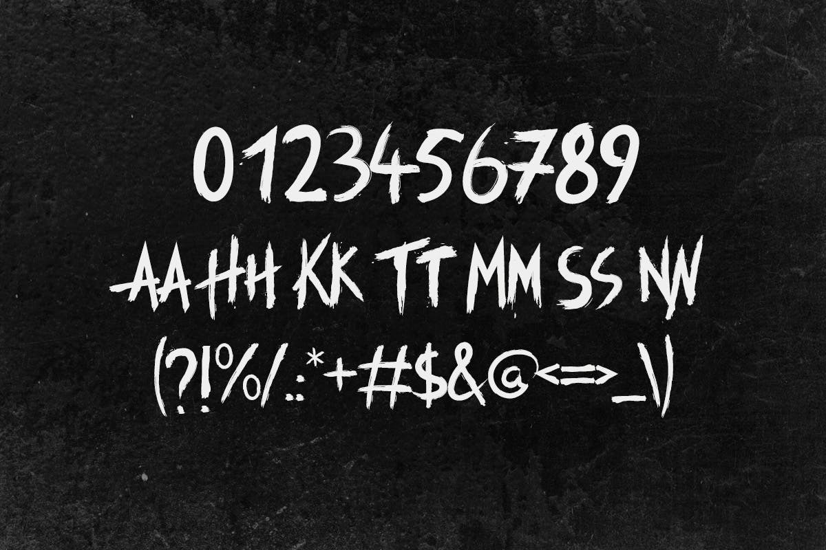 Manticore - Brush Font preview 3