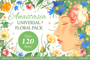Anastasia Floral Graphics Pack