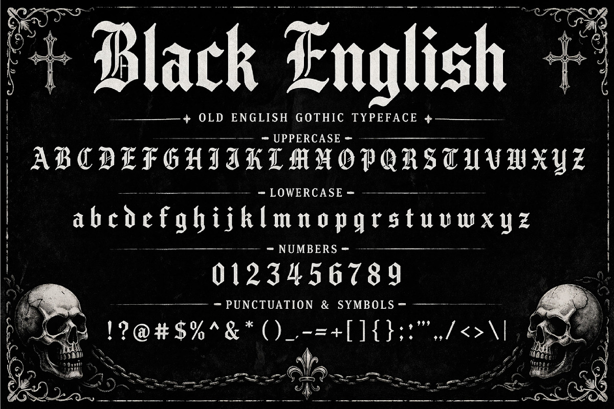 Black English, a Blackletter Font by Wow Magic (Photo 4 of 4)