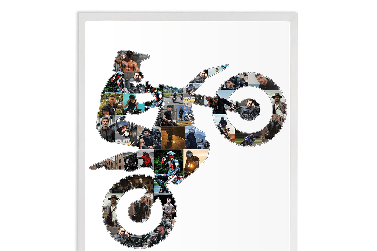 Man Biker Photo Collage Template, a Templates & Theme by AIW SOLUTIONS (Photo 2 of 3)
