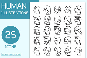People User Avatars Set, a Person Illustration by Designfour