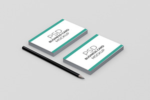 Business Card Mockup Set PSD