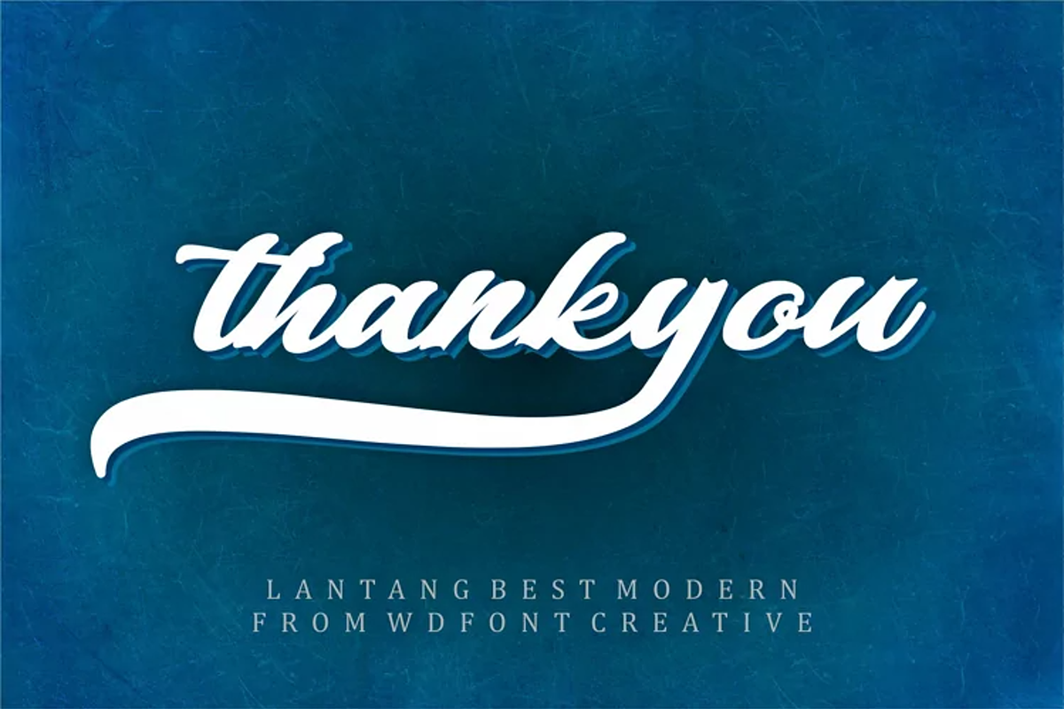 Lanttang Best | Modern Stylish Font, a Script Font by WDfont (Photo 5 of 5)