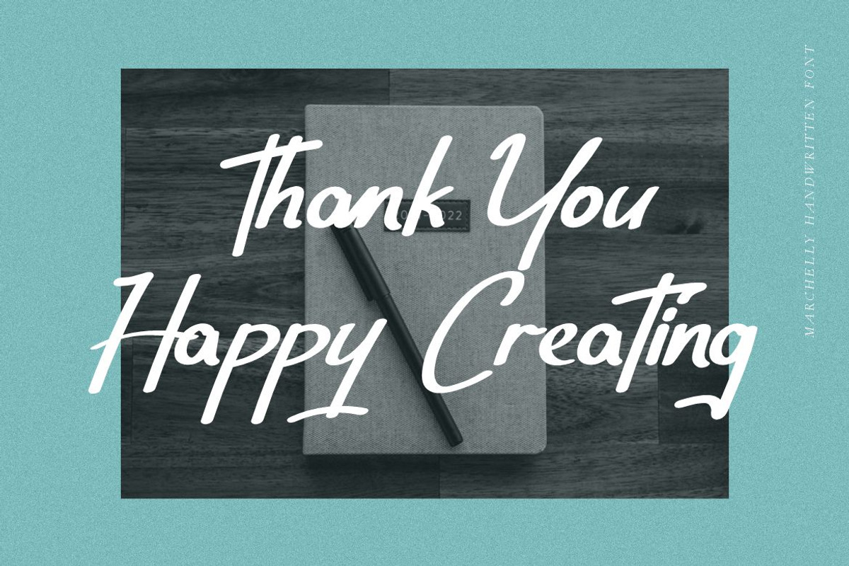 Marchelly Font, a Script Font by Typegoals Studio (Photo 9 of 9)