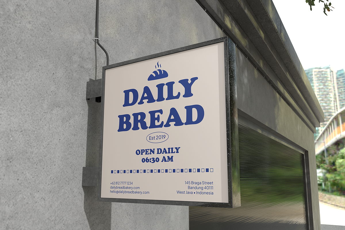 Store Front Logo Mockup, an Advertising Mockup by Bartama Graphic (Photo 3 of 5)