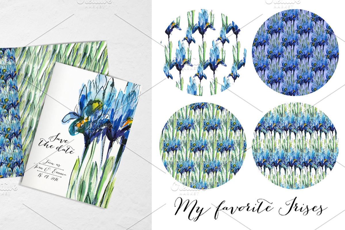 Irises thank you, a Texture Illustration by coconut_forest (Photo 3 of 5)
