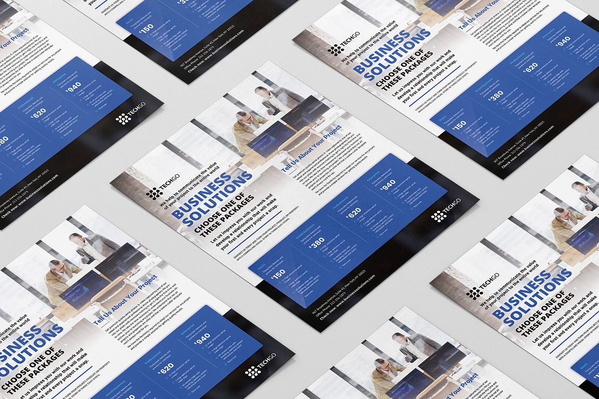 Pricing sheet flyer, a Flyer Template by MadridNYC (Photo 2 of 3)