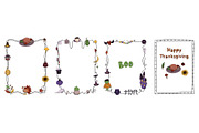Fall, Halloween, Thanksgiving, a Seasonal Illustration by SaintPic illustrations (Thumbnail 2 of 3)