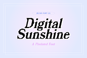 DIGITAL SUNSHINE Pixelated Font, a Font by Blush Font Co. (Thumbnail 1 of 5)