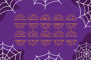 Spider Web Halloween Monogram Font, a Symbol Font by Aqua Artistry Creations (Thumbnail 6 of 7)