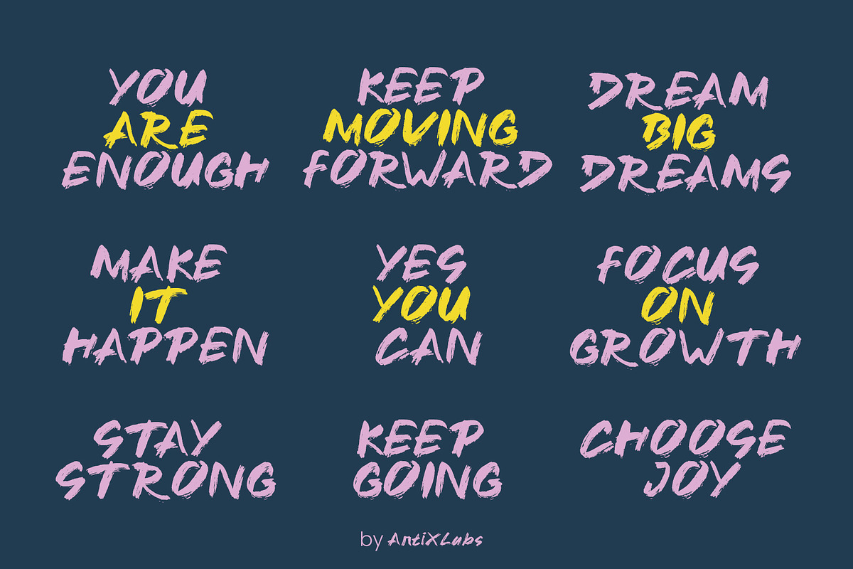 Ink Yugo - Brush Ink Raw Display, a Handwritten Font by ArtiXLabs (Photo 2 of 9)