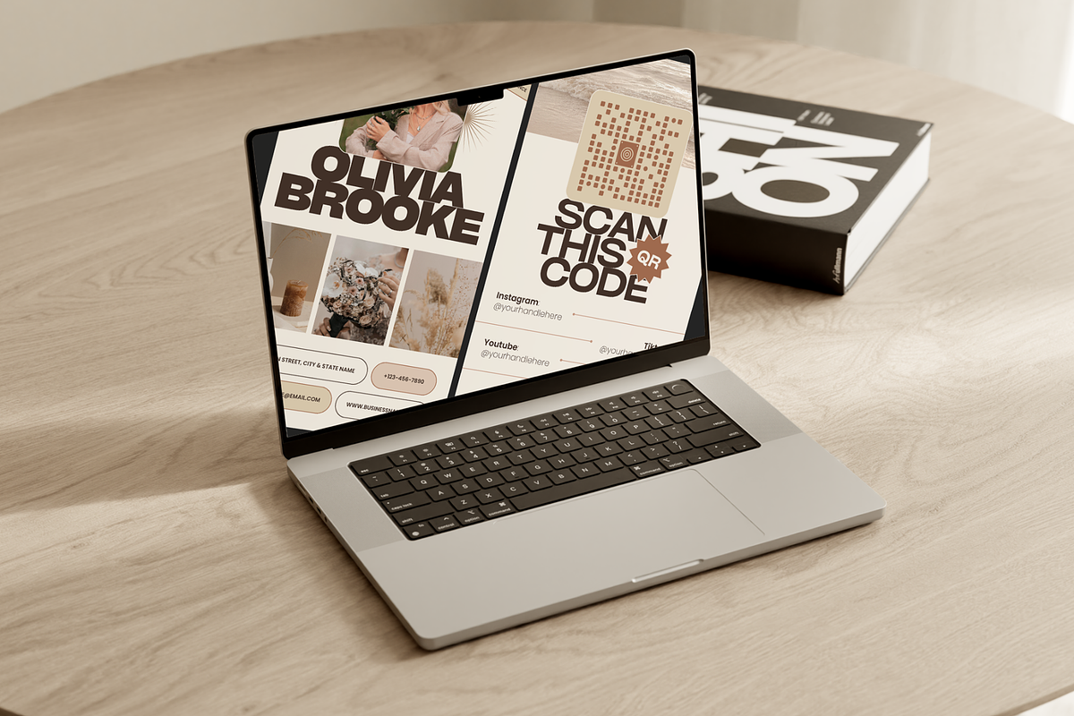 Neutral Digital Business Card, a Marketing Template by Creatif Foundry (Photo 4 of 6)