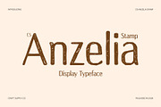 CS Anzelia Stamp, a Sans Serif Font by Craft Supply Co. (Thumbnail 1 of 8)