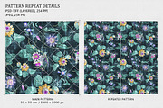 Magenta Watercolor Floral Seamless, a Pattern Graphic by Gullenda (Thumbnail 2 of 6)