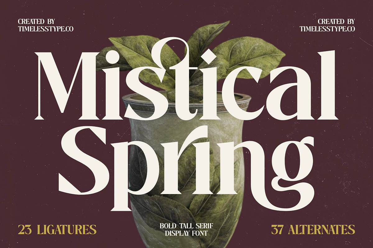 Mistical Spring - Modern Serif, a Serif Font by timelesstype.co (Photo 1 of 20)