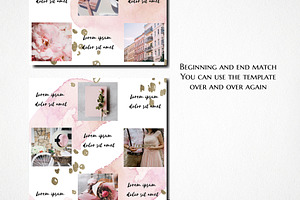 Pink Gold Instagram Puzzle Canva