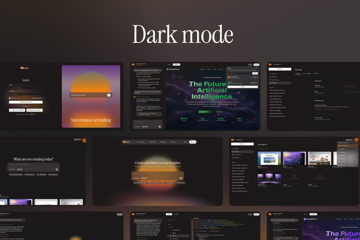 Vibecoding AI Chatbot UI Kit preview 6