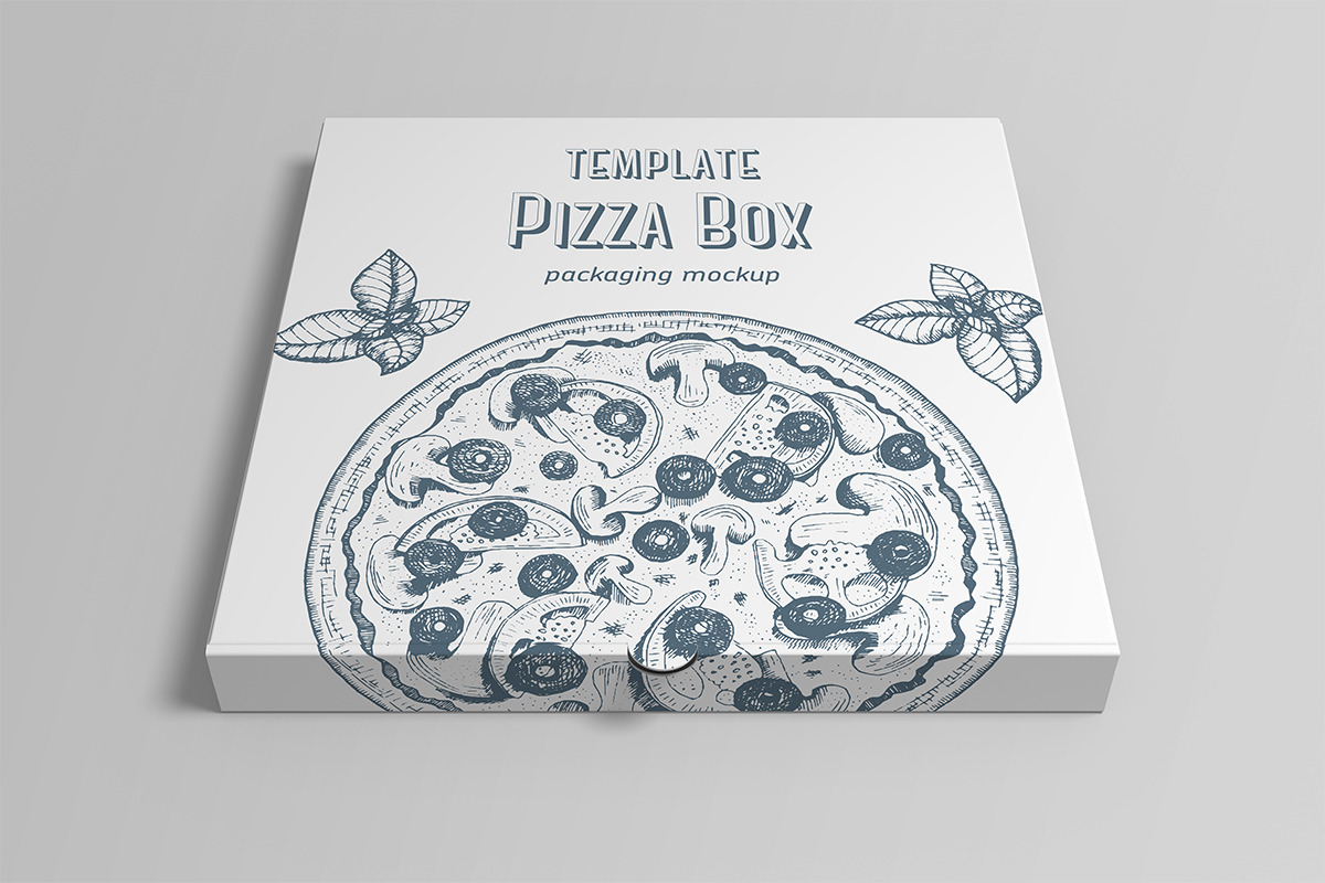 Pizza Box Mockup, a Packaging Mockup by Petr Stránský (Photo 5 of 16)