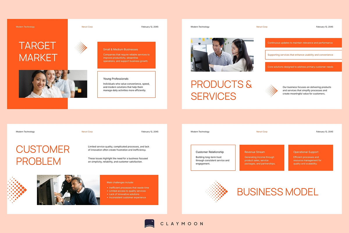 Modern Business Plan Presentation, a Presentation Template by Claymoon Lab (Photo 4 of 7)