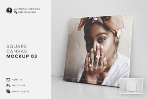 Square Canvas Ratio 1x1 Mockup 03