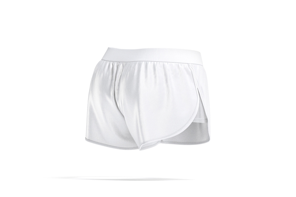 White Women Sport Shorts 3D Model, an Object 3D Model by rebrandy (Photo 5 of 9)