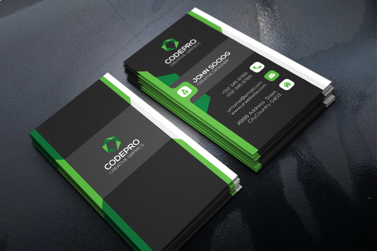 Corporate Business Card, a Business Card Template by xnorpix (Photo 3 of 4)