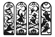 Spooky Ghost & Witch Wooden Bookmark, an Object Graphic by Creative Art (Thumbnail 2 of 3)