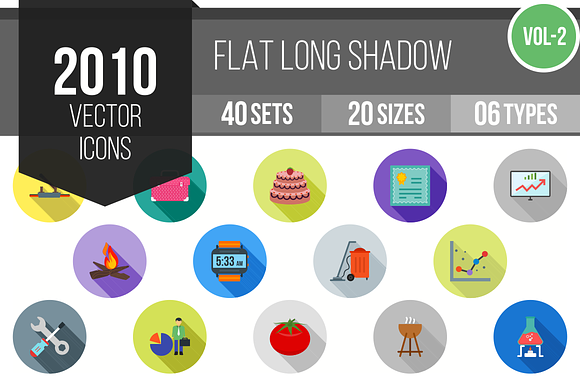 2010 Flat Shadowed Icons (V2)