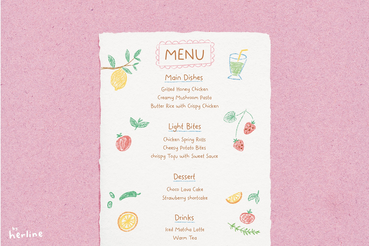 LUTU - Handwritten Font, a Handwritten Font by byherline (Photo 3 of 5)