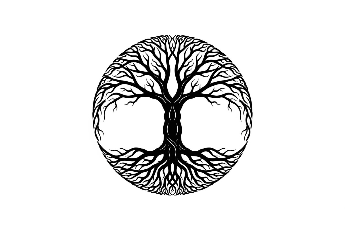 Tree of Life Circle SVG Bundle, an Illustration by Gfx_Store (Photo 8 of 50)