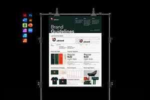 Brand Guidelines Poster Template, a Poster Template by DesignCrest