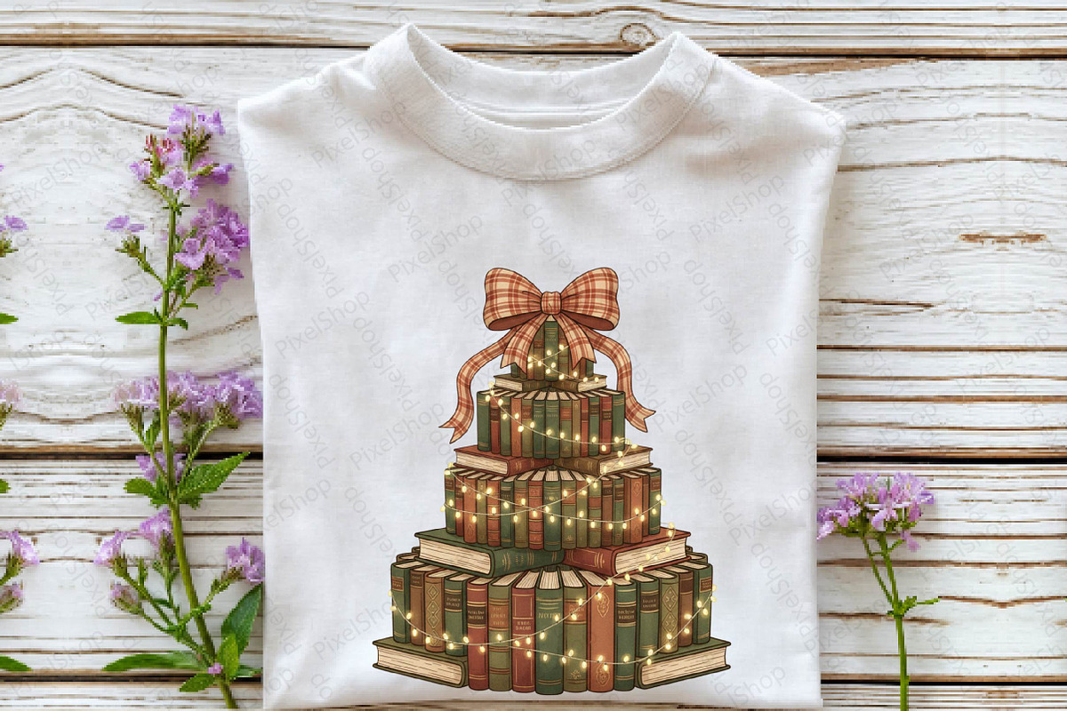 Christmas Book Tree PNG, Retro Chris, an Illustration by DreamPrint404 (Photo 2 of 7)