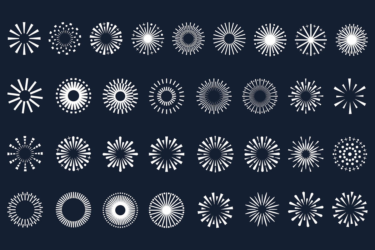fireworks explosion design vector, a Branding & Logo Template by BARONSTD (Photo 1 of 3)