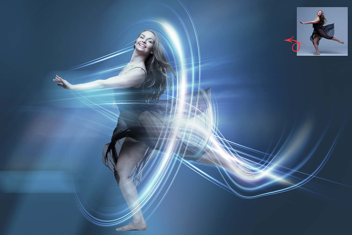 Lightwave Motion Photoshop Action, an Action Add-On by MRI STUDIO (Photo 8 of 29)