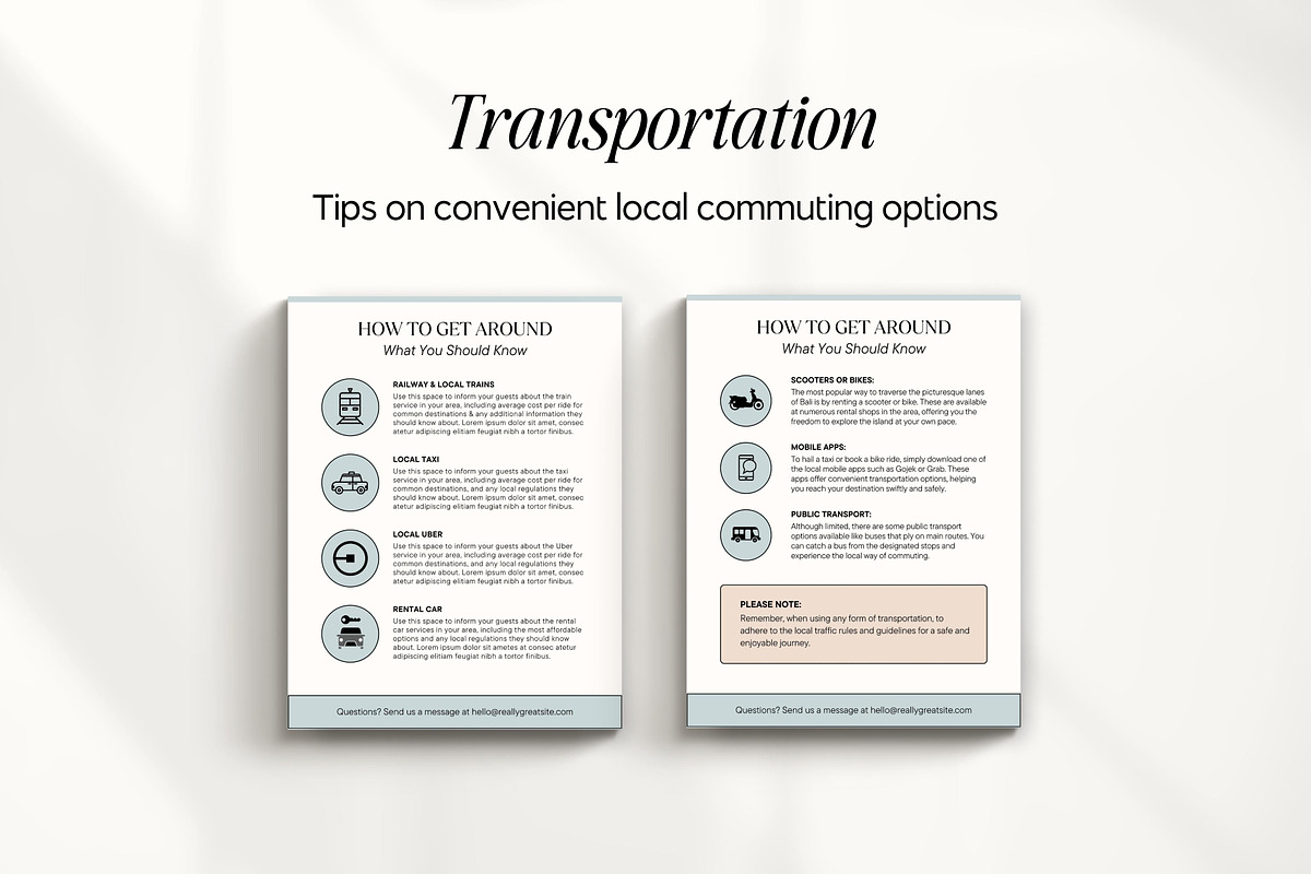 Airbnb Welcome Book Canva Templates, a Magazine Template by Fallon Gerst (Photo 17 of 23)