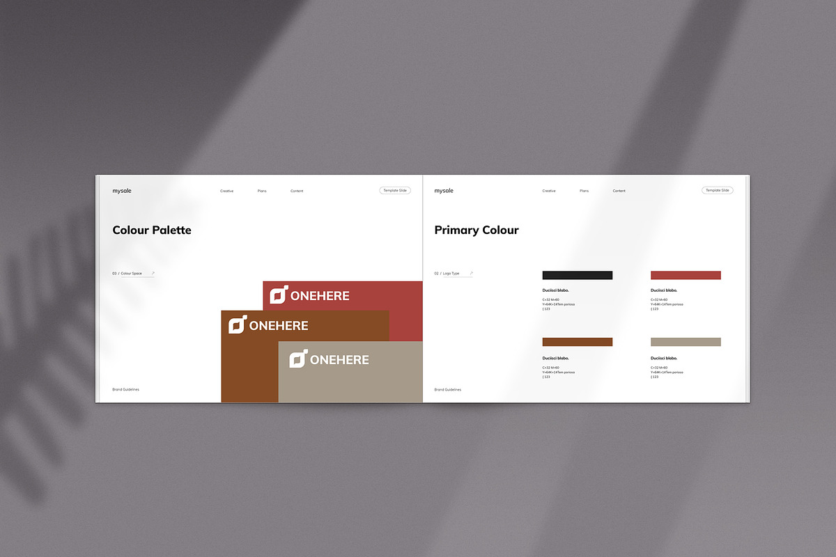 Minimal Brand Guidelines, a Brochure Template by metastudio38 (Photo 3 of 7)