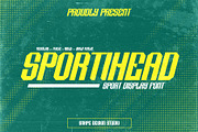Sportihead - Sport Font, a Sans Serif Font by Snape Design Studio (Thumbnail 1 of 5)