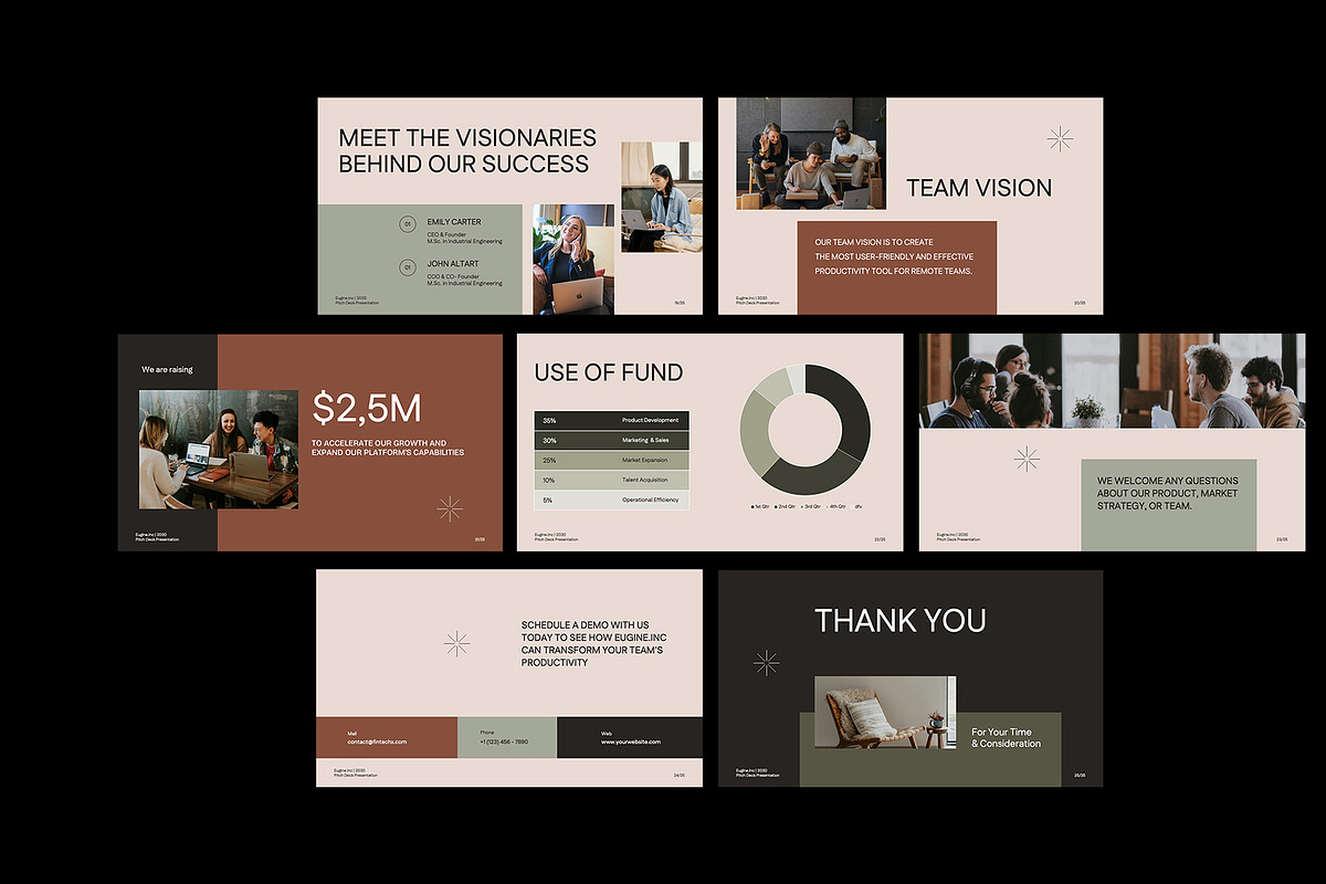 Eugene Fintech Pitch Deck PowerPoint, a Presentation Template by Neermana (Photo 4 of 4)