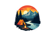 Outdoor Camping Badge Bundle, an Object Graphic by Gfx_Store (Thumbnail 11 of 13)