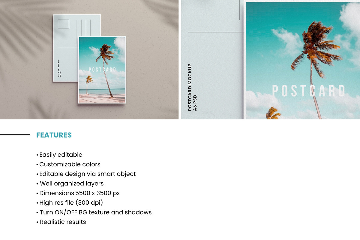 A6 Vertical Postcard Mockup, a Merchandise Mockup by TandemStock (Photo 2 of 4)