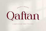 Qaftan - Elegant Serif Font, a Serif Font by Aqeel_Art (Thumbnail 1 of 12)