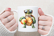 Summer Beach Animal Sublimation Clip, an Illustration by Sublimation Artist (Thumbnail 5 of 6)