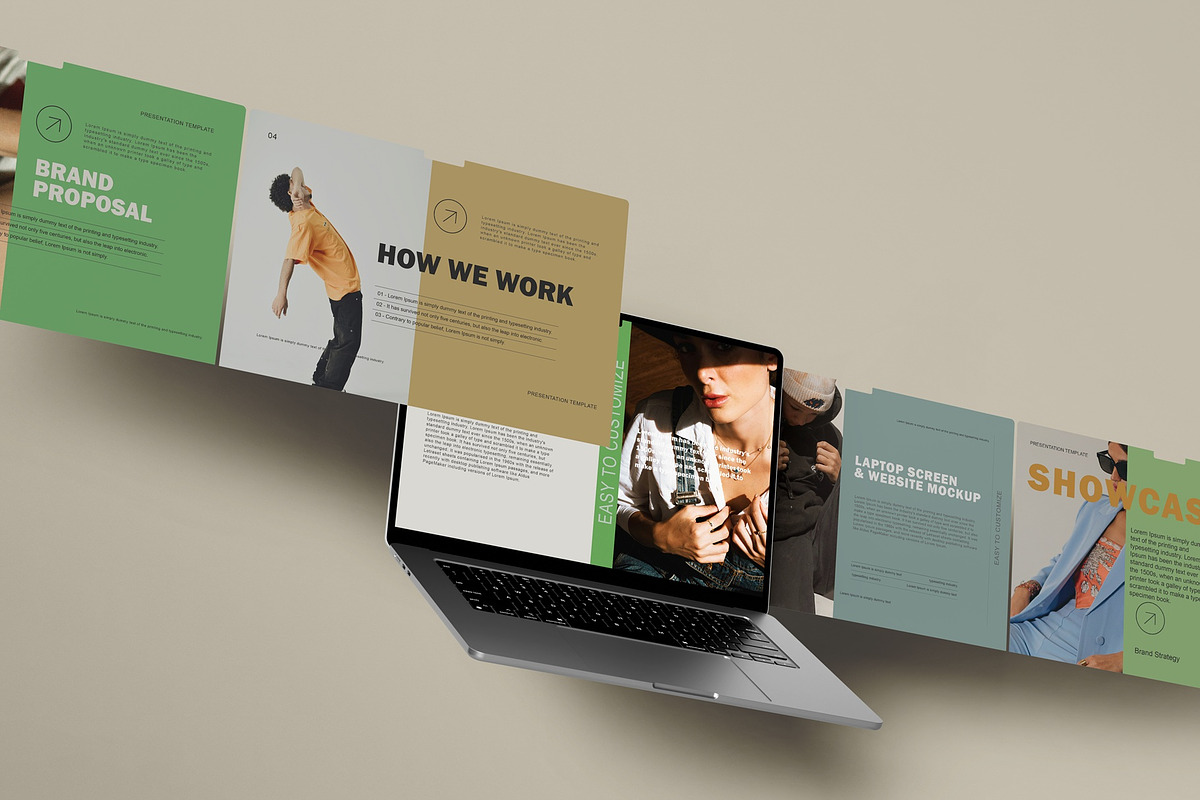 Laptop Screen Website Mockup, a Wearable Device Mockup by Tahtagraphic (Photo 4 of 10)